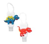 FOMIYES Lot De 4 Bouteilles En Silicone 30 Ml Rondes Motifs Dessins Animés, Sans Rinçage, Portable Pour Garçon Et Filles, Accessoires De Voyage, Pour Gel Mains