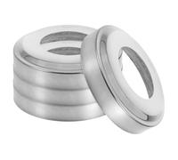 FOMIYES Lot de 4 Couvertures de Rampe de Piscine Creusée en Acier Inoxydable 304, Plaques de Base Épaisses 51x102x0,5 Mm, Protection Pare-chocs pour Tubes D’échelle de Piscine Enterrée,