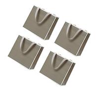 FOMIYES Lot De 4 D'emballage En Papier Réutilisables Avec Corde Fond Plat Robuste Pour Festivals Et Événements