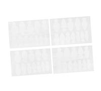 FOMIYES Lot De 4 Feuilles De Cristal Pour Ongles Modèle De Film Pour Ongles Fournitures Pour Pointes Françaises Pointes Françaises En Amande Faux Ongles Strass Forme D'Ongle