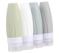 FOMIYES Lot De 4 Flacons De Voyage En Silicone De 60 Ml Mini Contenants Réutilisables Pour Cosmétiques Anti-fuites