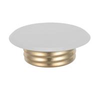 FOMIYES Lot de 4 Garnitures de Gicleurs Encastrés en Laiton Blanc - Couvercles Décoratifs pour Têtes D'arrosage Diamètre Extérieur 87 Mm Intérieur 54 Mm - Accessoire Solide pour