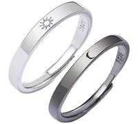 FOMIYES Lot De 4 Paires De Bagues En Pour Femme Et Couple