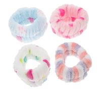 FOMIYES Lot de 4 Paires de Bandes Absorbantes pour Le Lavage Du Visage pour Femmes Et Hommes pour Le Sport Le Yoga Le Maquillage