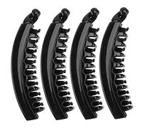 FOMIYES Lot De 4 Pinces À Cheveux Banane Élégantes Et Dentées Pour Queue De Cheval Pour Un Confort Optimal Tout Au De La Journée