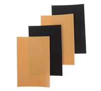 FOMIYES Lot de 4 Protections de Semelles Auto-Adhésives pour Talons Hauts Coussinets Adhésifs Noirs et Couleur Chair 100X150Mm Antidérapants Silencieux et Résistants à L’Usure