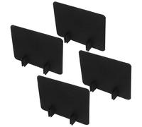 FOMIYES Lot de 4 Séparateurs de Bureau en Feutrine 40X30 CM Panneaux de Confidentialité Autoportants Noirs Cloison de Table pour Étudiants de Bruit pour Salle de Classe et Espace de