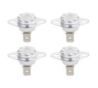 FOMIYES Lot de 4 Thermostats Céramiques Ksd302 16a 250v 135°c Normalement Fermés pour Contrôle Thermique D’appareils Électriques, pour Chauffe-Eau et Fers à Repasser, Usage Domestique