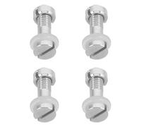 FOMIYES Lot de 4 Vis Métalliques de Fixation M2,5 X 10,5 en Alliage D'aluminium pour Platine Vinyle, Accessoire pour Tourne-disque à Monter Soi-même, Kit de Vis pour Cartouche