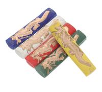 FOMIYES Lot de 5 Bâtonnets d'Encre de Calligraphie Faite à la Main Suie de Pin Pigmentée Couleurs Assorties pour Peinture Traditionnelle Chinoise et Pratique d'Art Compact et