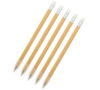 FOMIYES Lot de 5 Crayons Éternels en Bambou Crayons sans Encre à Tailler pour Dessin et Écriture Écologiques Adaptés Bureau et Usage Scolaire