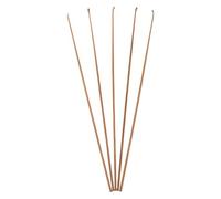 FOMIYES Lot de 5 Set de Spatules de Nettoyage des Oreilles en Bambou avec Manche Antidérapant, Outil à Creuser les Oreilles Petit Format 1,8 Mm, Kit Portable pour Soins Auditifs à