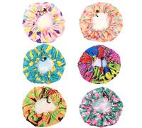 FOMIYES Lot de 6 Bonnets Garçon et Filles Double Couche Imperméable Sangle Ajustable Couleurs Variées Léger et Pliable pour Voyage