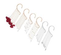 FOMIYES Lot De 6 Boucles D'Oreilles Pendantes À Pompons Pour Femmes Boucles D'Oreilles En Cartilage Pendantes Perlées Pour Femmes