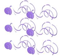 FOMIYES Lot de 6 Décorations Spirales en Plastique, Couleur Mauve Pastel, 30 Cm, Suspendues pour Fêtes, Anniversaires et Noël, Accessoires Festifs Légers et Décoratifs pour Plafond
