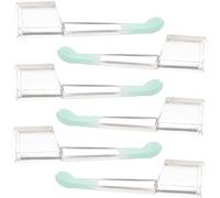 FOMIYES Lot de 6 Embouts Auriculaires de Remplacement en Silicone Cuillères pour Retirer Cérumen Accessoire Visuel pour Nettoyage de L'Oreille pour Bébé et Adultes Doux et Pratique