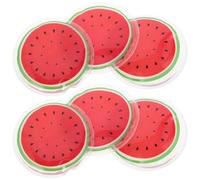 FOMIYES Lot de 6 Patchs Rafraîchissants Yeux Réutilisables, Compresses Froides Instantanées Gel Fruité, Poche de Glace Apaisante pour Visage et Poches de Glace Blessures