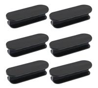 FOMIYES Lot de 6 Poignées de Fenêtre Noires sans Perçage, Adhésives Double-face, Multi-usages pour Tiroirs, Armoires et Portes, Accessoires Pratiques pour Ouverture Facile Effort