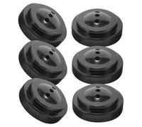 FOMIYES Lot de 6 Porte-drapeaux de Bureau en Plastique Mini, Support de Mât 3 Trous, Petit Porte-drapeau Fixe pour Table, Décoration Intérieure et Extérieure, Accessoires pour Fête