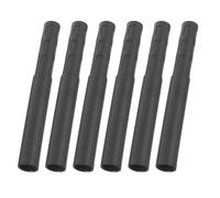 FOMIYES Lot de 6 Rallonges de Manche en Fibre de Carbone 0,550 Pouce Noir pour Clubs de Golf - Extensions Robustes pour Putters, Bois et Fers - Améliore Contrôle et Distance de Swing,