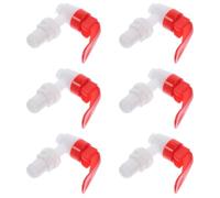 FOMIYES Lot de 6 Robinets de Refroidisseur en Plastique, Bec Verseur pour Distributeur de Boissons, Pièces de Rechange pour Cruche Eau Filtrante, Compatible Fontaine à Eau, Usage