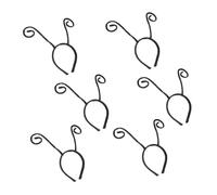 FOMIYES Lot De 6 Serrage-têtes Antennes Fourmi Noirs, Taille Unique, Accessoires Cosplay Halloween Pour Adultes Et Garçon Et Filles, Coiffure Rétro Fête