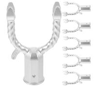 FOMIYES Lot de 6 Supports pour Branches D'arbres Fruitiers en Alliage D'aluminium Argenté, Tuteurs Réutilisables Résistants la Pression, Outil de Redressement pour Vergers et Jardins