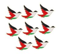 FOMIYES Lot De 8 Broches Palestine Bird Élégantes Broches Palestine En De Zinc Avec Drapeau ; Pour La Décoration De Vêtements Et D'Accessoires