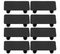 FOMIYES Lot de 8 Caches pour Panneau d'Interrupteurs à Bascule Standard Plaques de Recouvrement Rectangulaires en ABS Noir Obturateurs Vierges à Clipser pour Protection Électrique