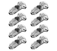 FOMIYES Lot de 8 Connecteurs T sans Dénudage Compact Isolation Plastique Compatible Câbles Monoconducteurs et Multiconducteurs pour Câblage Rapide et Sécurisé Systèmes Audio LED et