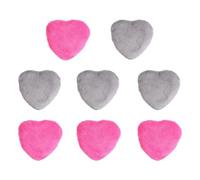 FOMIYES Lot de 8 Houppettes de Maquillage en Forme de Cœur Douces Et Moelleuses Idéales pour L'application de Minéraux sur Le Corps