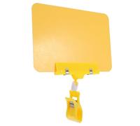 FOMIYES Lot de 8 set de Porte-Étiquettes Pivotants A6 en PVC Étanche avec Pince 11 CM Étiquettes de Prix Effaçables pour Supermarché Commerce de Détail et Affichage Promotionnel