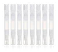 FOMIYES Lot de 8 Stylos à Ongles Transparents à Spirale Vides, Applicateur de Gloss Et D'huile pour Cuticules.