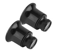 FOMIYES Loupe de Bijoutier Monoculaire 20x Lentille en Dôme 2 Pièces Portable pour Réparation Bijoux Montres Précision Loisirs Créatifs Outil de Poche Compacte Légère Ergonomique