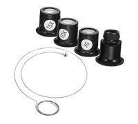 FOMIYES Loupe Grossissante Horloger Kit Professionnel en Métal Verre Optique 5/10/15/20x Polyvalent pour Réparation Montre Bijoutier Inspection Précise Outils Portables