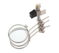 FOMIYES Loupe Triplet de Bijoutier à Clip pour Artisans Bijoutiers, Grossissement 5X-15X, Réglable et Légère, Usage Mains pour Réparation de Bijoux et Inspection Précise