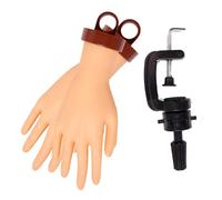 FOMIYES Main Entraînement Flexible pour Manucure Modèle Réaliste avec Support Pratique pour Nail Art et Formation Initiale