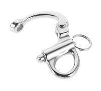 FOMIYES Manille Marine Fixe en Acier Inoxydable 316 69 MM Manille à Ressort Autobloquante pour Équipement de Voile et Accessoires de Bateau Raccords Marins Fiables pour Gréement et