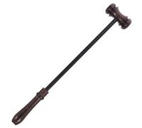 FOMIYES Marteau de Juge en Bois Massif Portatif 1 Pc, Maillet en Bois à Poignée Confortable pour Vente aux Enchères, Bloc de Son pour Avocat, Marteau de Commissaire-priseur Pratique