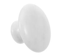 FOMIYES Massage Jade Blanc avec Tête Champignon Outil de Massage Facial et Corporel Gua Sha pour Réduire Poches et Gonflements Adapté à Tous Types de Peau et Facile à Utiliser