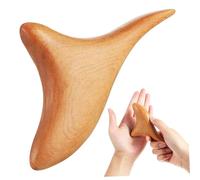 FOMIYES Masseur en Bois Thaïlandais Triangulaire Moyen, Outil de Grattage Musculaire Gua Sha, Plaque à Racler pour Massage Pieds Dos Cou, Compact Portable pour Relaxation Bien-être Spa