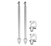 FOMIYES Mât de Drapeau Rétractable 2 Pièces pour Guidon Vélo en Acier 1,2 Mètre Fixation Facile pour Accessoires de Cyclisme Hommes