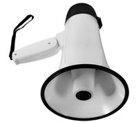 FOMIYES Microphone à Porte-Voix Enregistreur Blanc 240 S pour Entraîneurs | Amplificateur de Son, Batterie Lithium 3500 Mah Incluse, Sangle Main, pour Sports et Visites Guidées