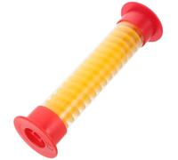 FOMIYES Minuteur Sablier 5 Secondes en Plastique 13 CM Sable Jaune et Couvercle Rouge Compact pour Garçon et Filles et Jeux de Société
