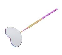 FOMIYES Miroir À Portable En Forme De Cœur Outil D'inspection Du Maquillage En Acier Inoxydable Pour Femmes