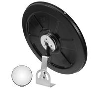 FOMIYES Miroir Convexe de Sécurité 30 CM Noir Base de Fixation Miroir D’Angle pour Circulation et Stationnement Extérieur Lentille Grand Angle Angles Morts et Sécurité Routière