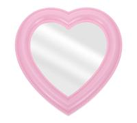 FOMIYES Miroir Mural à Suspendre pour Chambre à Coucher - Amour - en Forme de cœur - pour Femmes et Filles - Accessoire de vanité - Rose
