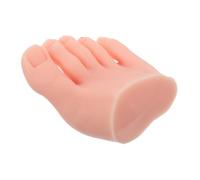 FOMIYES Modèle de Pied Silicone Souple pour Pratique Manucure et Pédicure Simulation Réaliste Pied Droit Couleur Peau Claire Outil Flexible pour Entraînement Nail Tips Art Réutilisable