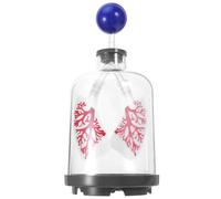 FOMIYES Modèle Pulmonaire Respiratoire Mouvement du Diaphragme, Structure Transparente, Portable pour Démonstration en Salle de Classe de Sciences et Expérience de Physique au Lycée