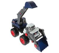 FOMIYES Modèle Réduit Petite Pelleteuse et de Chantier pour Garçon et Filles, Conception Multifonction Excavation et Transport, Plastique Sécurisé, Expérience Immersive pour